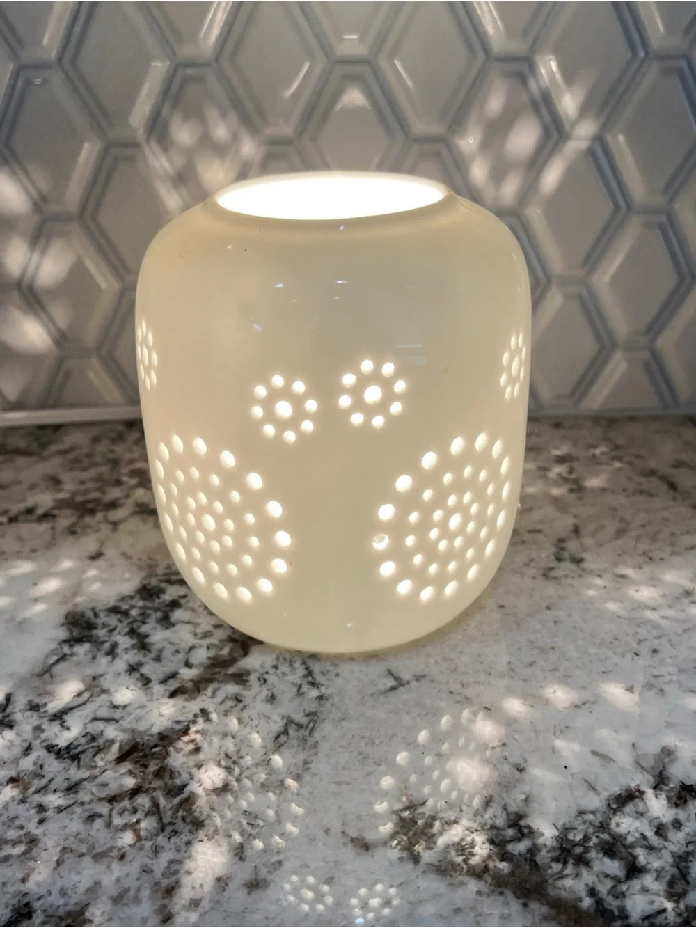 Plug in Night Light White Freestanding